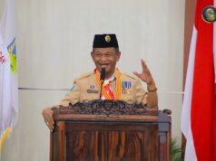 Gubernur Rusdy Mastura dilantik Ketua Mabida Sulteng gerakan pramuka, ‘Staf Ahli Bidang Pemerintahan Hukum dan Politik Setda Parimo Turut Hadir