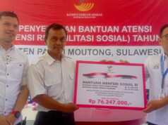 Asisten II Ir Lewis Terima bantuan Asistensi rehabilitasi sosial dari Kemensos RI
