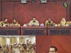 Pj. Bupati Parimo lakukan pertemuan perdana bersama kepala OPD dilingkup Pemkab Parimo